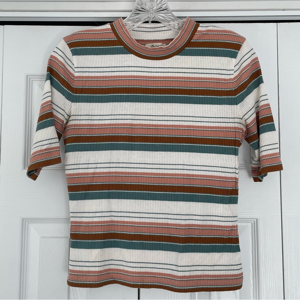 Madewell Short Sleeve Mockneck shirt